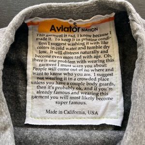 Aviator Nation Grey Tiger sweatshirt for sale